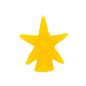 Vela De Magia Estrela Cinco Pontas Amarelo