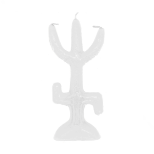 Vela De Magia Garfo Tridente Branco