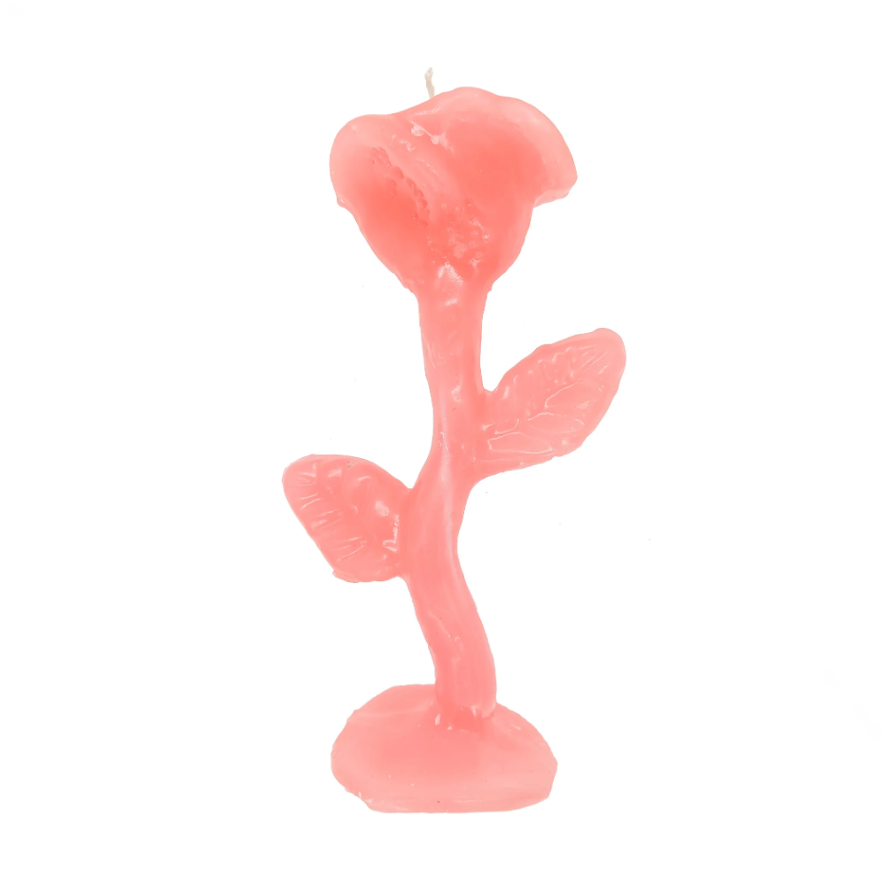Vela De Magia Rosa Flor Rosa