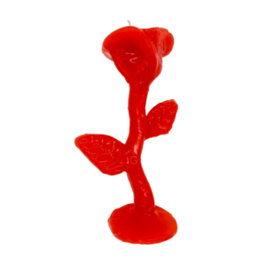 Vela De Magia Rosa Flor Vermelho