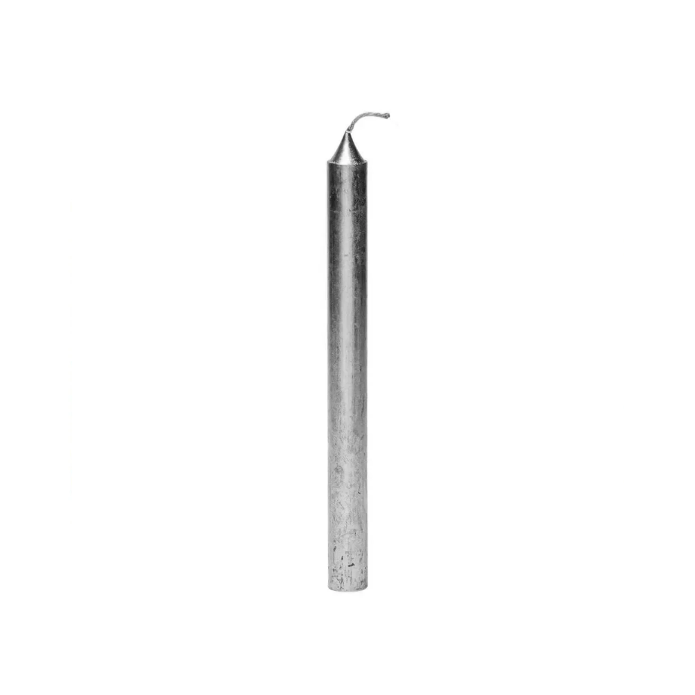 Vela Palito 20Cm De Parafina Prata 1Kg - Imagem 2