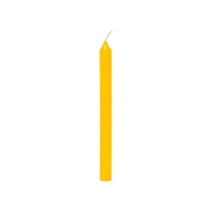 Vela Palito De Cera Aromatizada Mel Unidade Amarelo