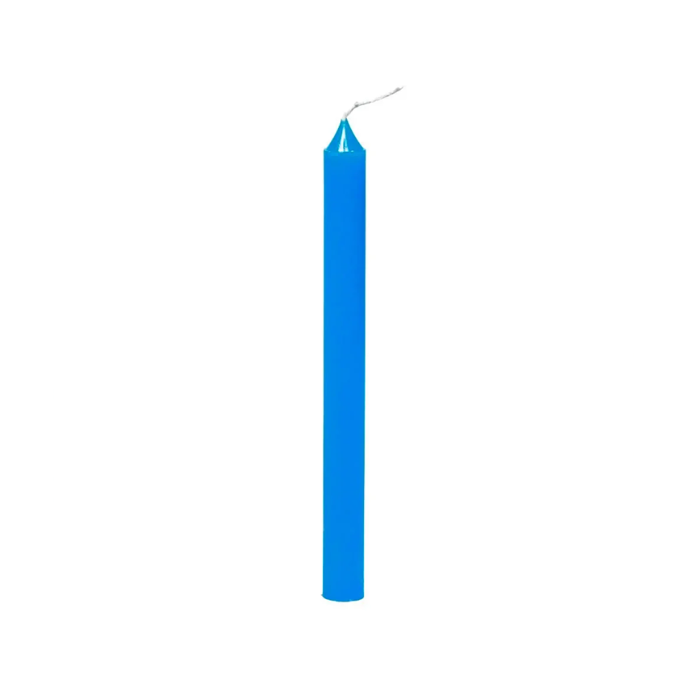 Vela Palito De Parafina Unidade Azul