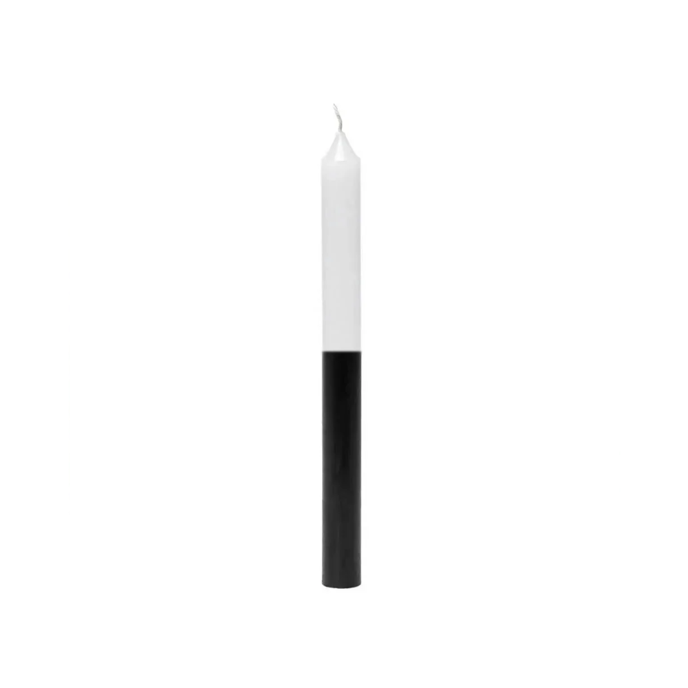 Vela Palito De Parafina Unidade Branco/Preto