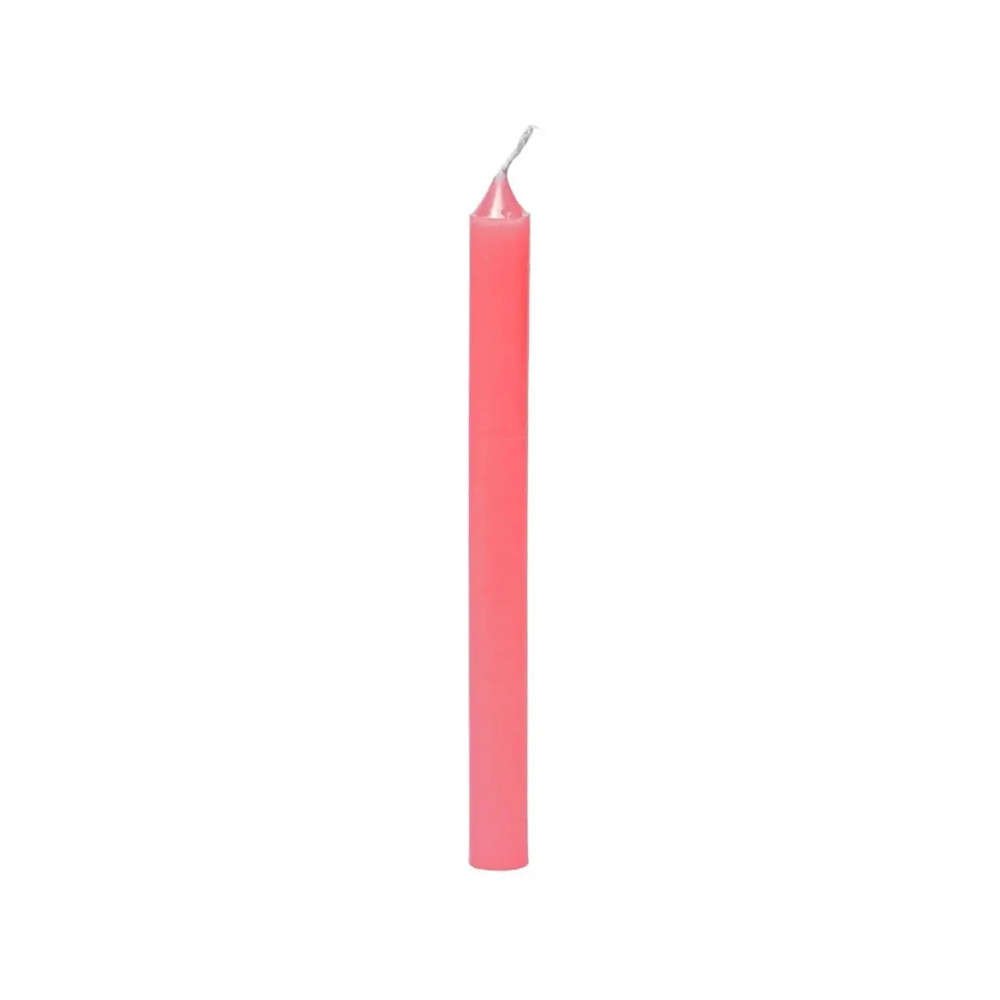 Vela Palito De Parafina Unidade Rosa