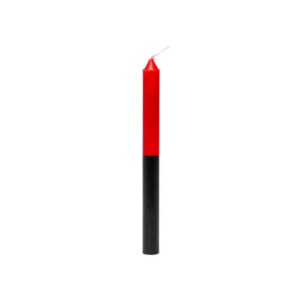 Vela Palito De Parafina Unidade Vermelho/Preto