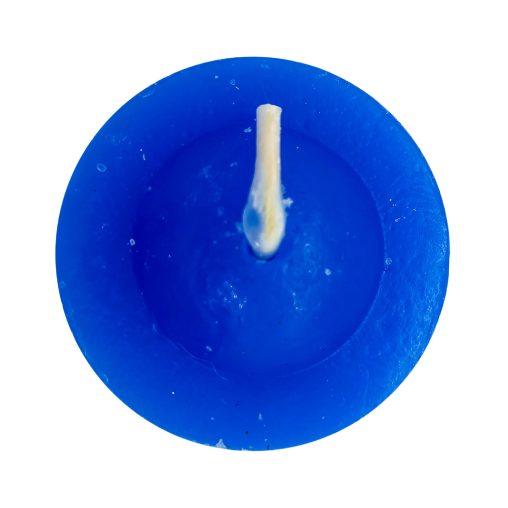 Vela Rechaud Azul Marinho Pequena Lamparina Refil Recho - Imagem 2