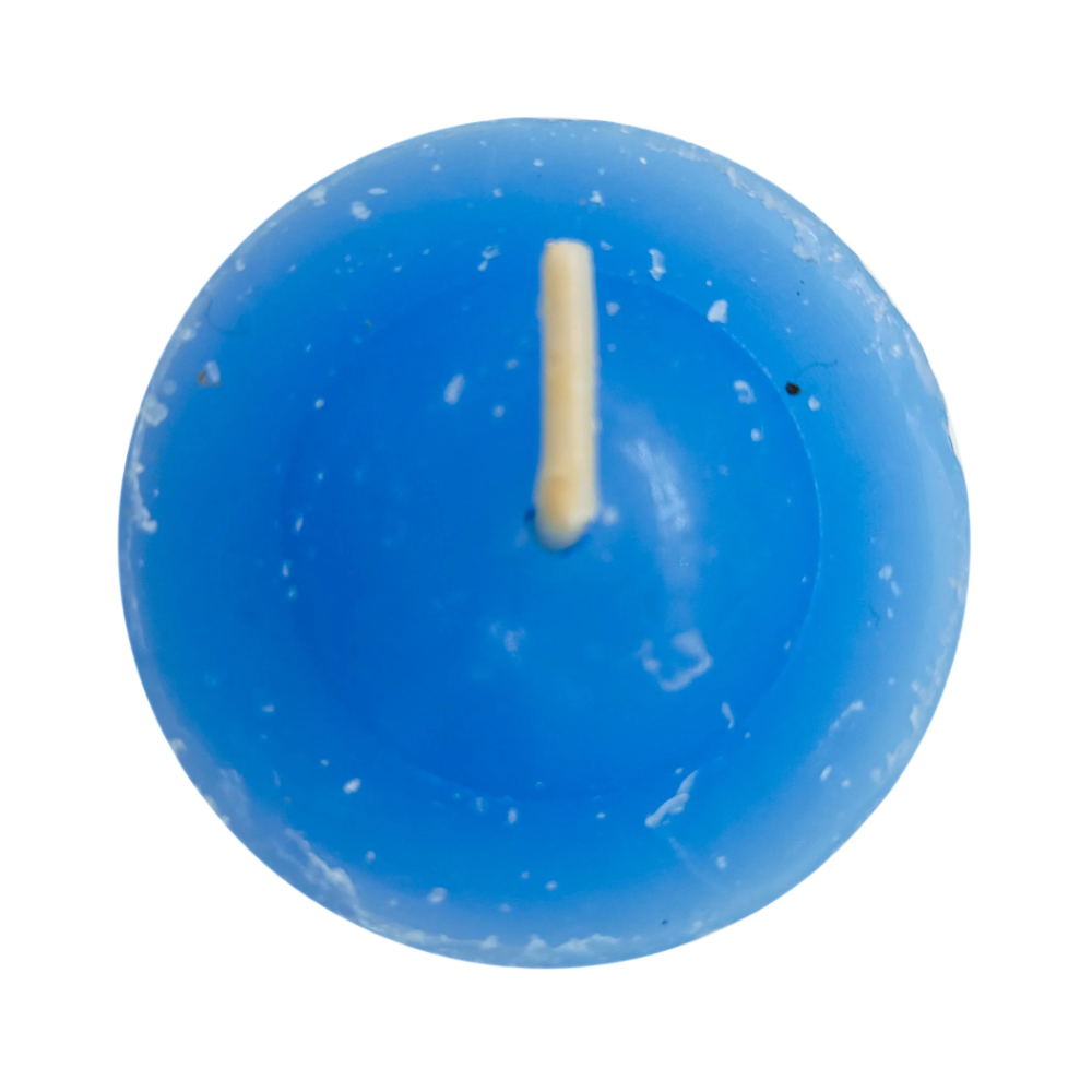 Vela Rechaud Azul Pequena Lamparina Refil Recho - Imagem 2