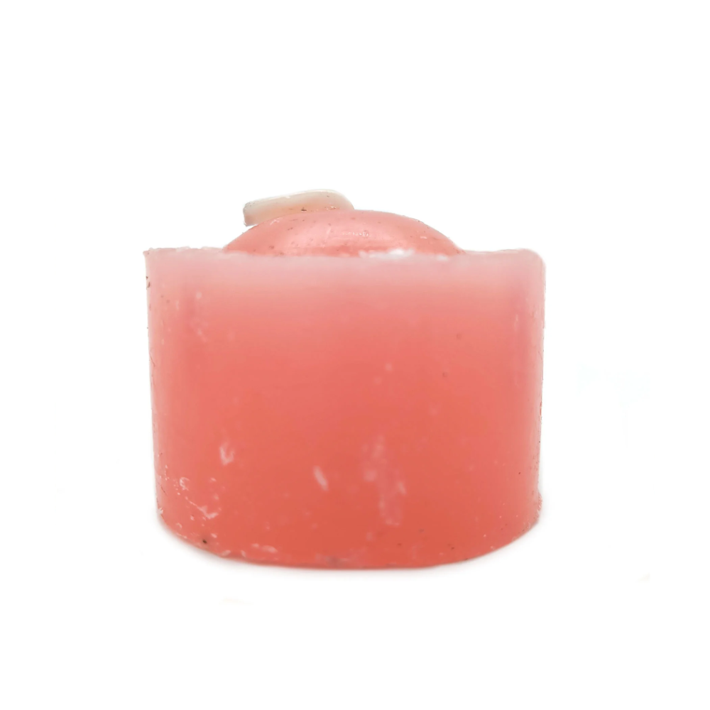 Vela Rechaud Rosa Pequena Lamparina Refil Recho
