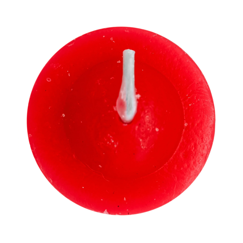 Vela Rechaud Vermelha Pequena Lamparina Refil Recho - Imagem 2