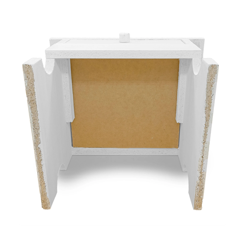 Banco P/ Preto Velho C/ Gaveta Branco Mdf/Mdp - Imagem 5