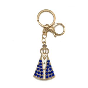 Chaveiro Católico Premium Nsra. Aparecida Cravejada Pedraria
