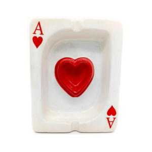 Cinzeiro Baralho Carta Ás De Copas Malandragem Em Ceramica