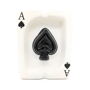 Cinzeiro Baralho Carta Ás De Espada Malandragem Em Ceramica