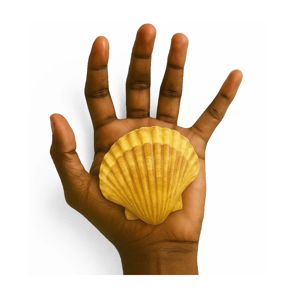 Concha Shell Laranja Natural Pequena - Imagem 2