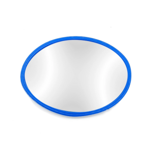 Espelho Oval Azul P/ Oferenda Pequeno De Bolso