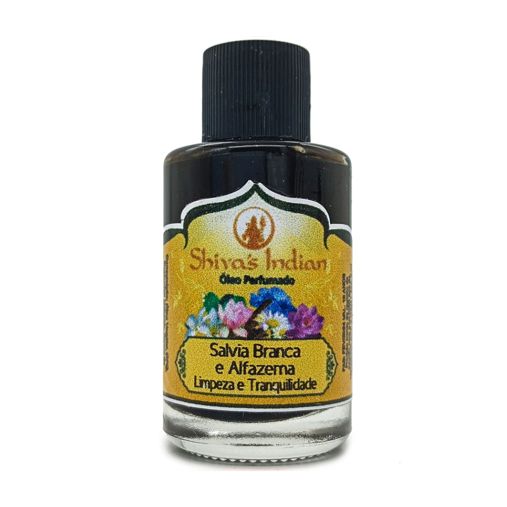 Essencia Premium Shiva'S Indian Óleo Perfumado 9Ml Sálvia Branca e Alfazema