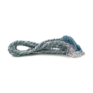 Fiel Cordão De São Francisco Azul Claro/Branco 2M C/ Tassel