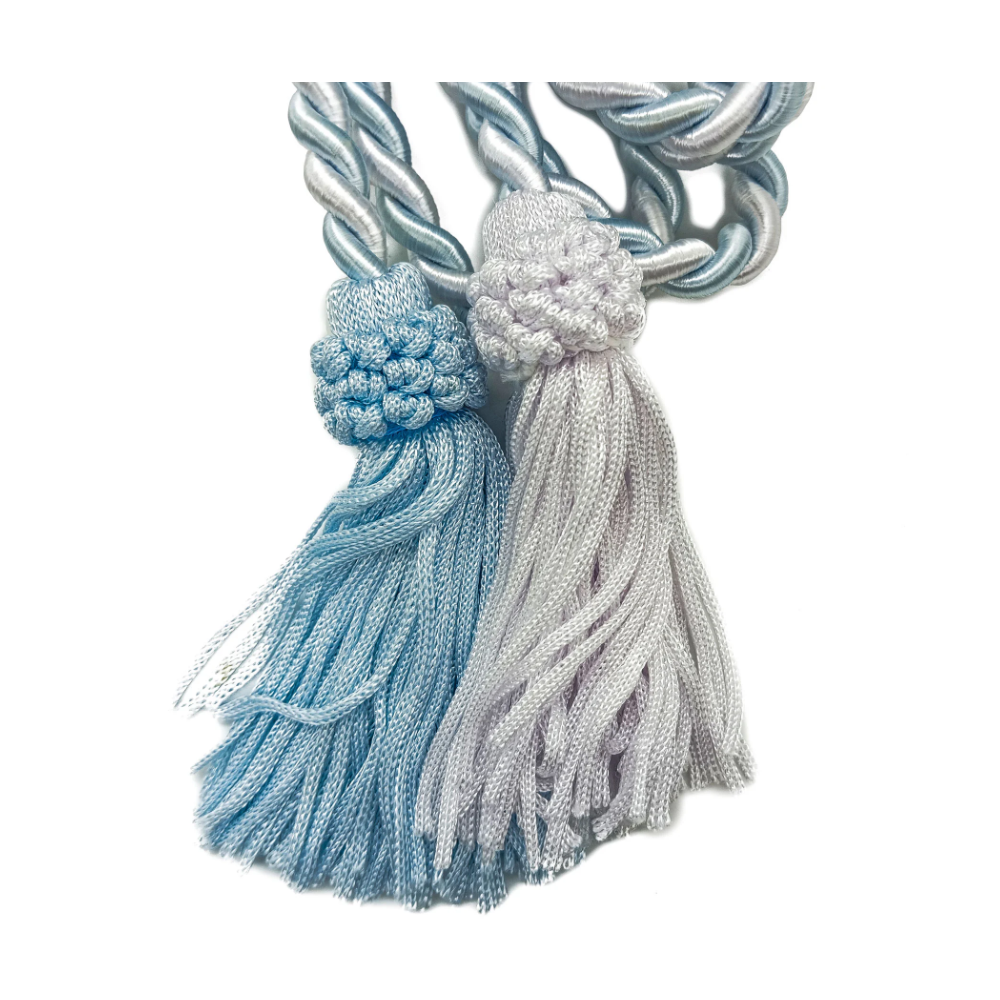 Fiel Cordão De São Francisco Azul Claro/Branco 2M C/ Tassel - Imagem 2