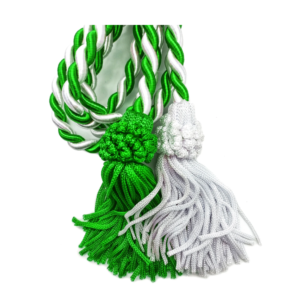 Fiel Cordão De São Francisco Verde/Branco 2M C/ Tassel - Imagem 2