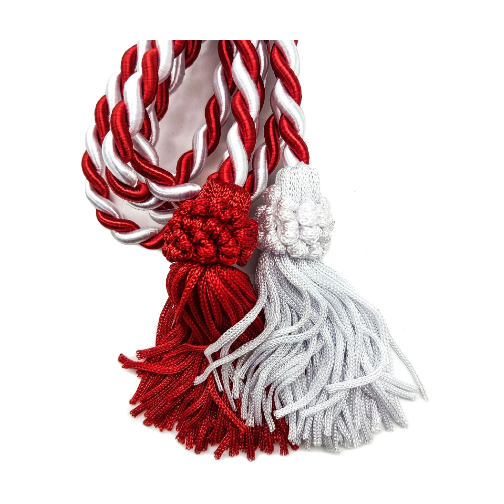 Fiel Cordão De São Francisco Vermelho/Branco 2M C/ Tassel - Imagem 2