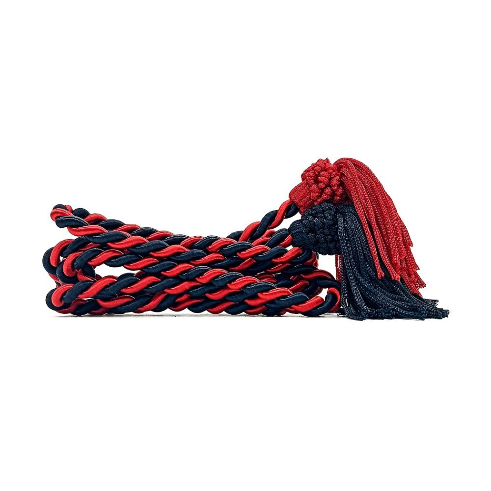 Fiel Cordão De São Francisco Vermelho/Preto 2M C/ Tassel