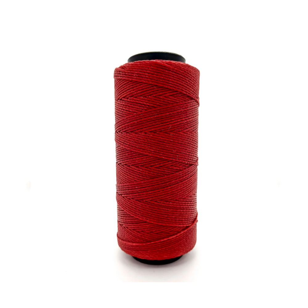 Fio Cordone Vermelho Encerado Para Guias E Brajas
