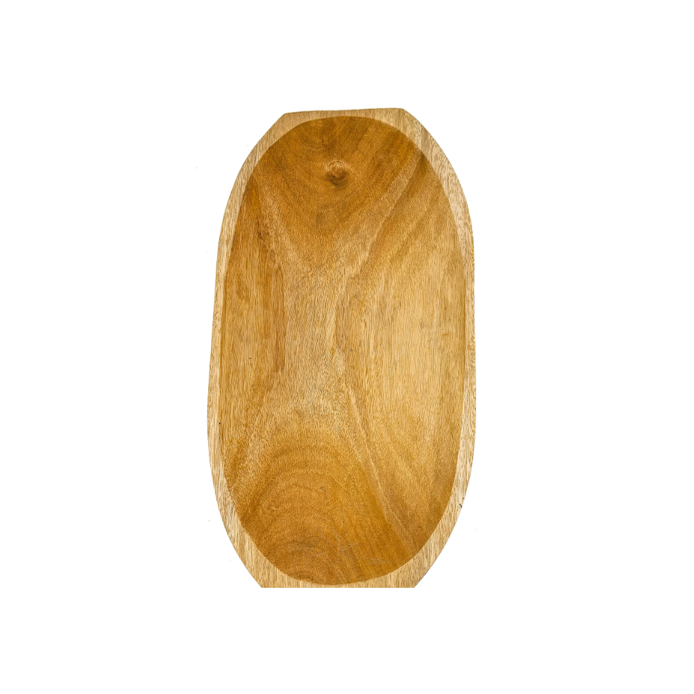 Gamela Tigela De Madeira Oval Extra Grande P/ Oferendas - Imagem 2