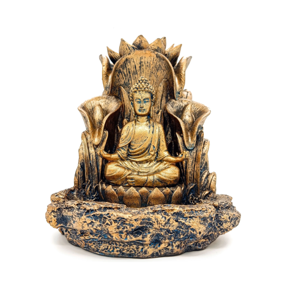 Incensário Cascata Porta Incenso Buda Tibetano