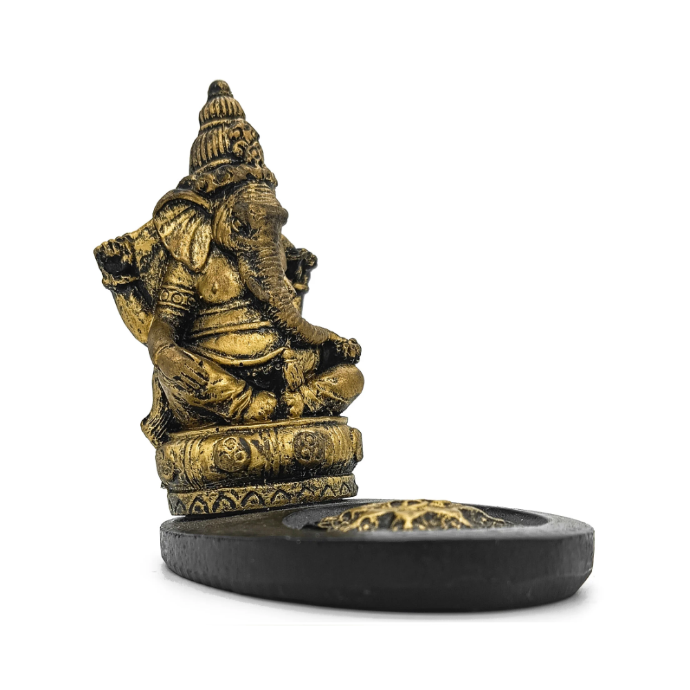 Incensário Mini Porta Incenso Oval Ganesh Indiano