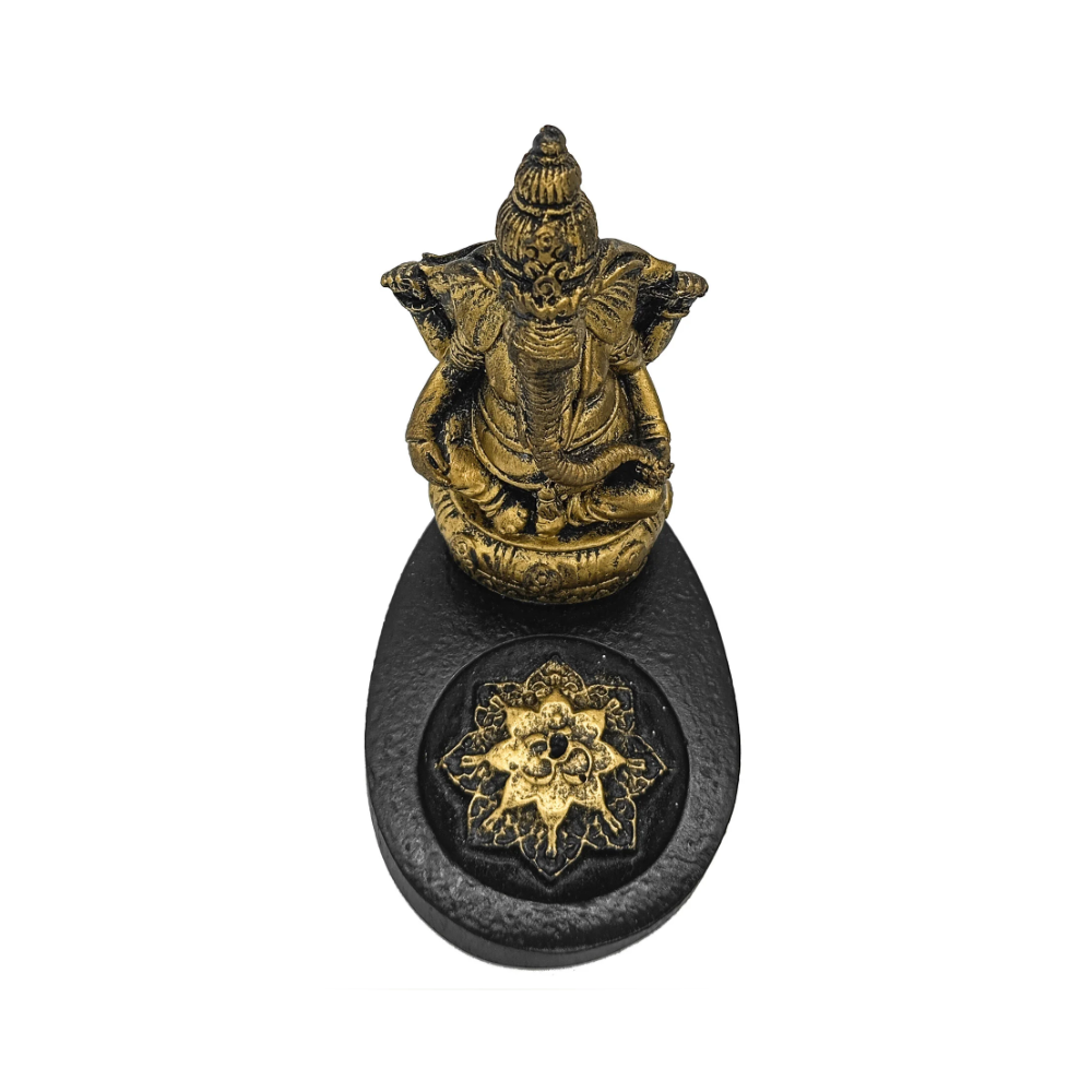Incensário Mini Porta Incenso Oval Ganesh Indiano - Imagem 2