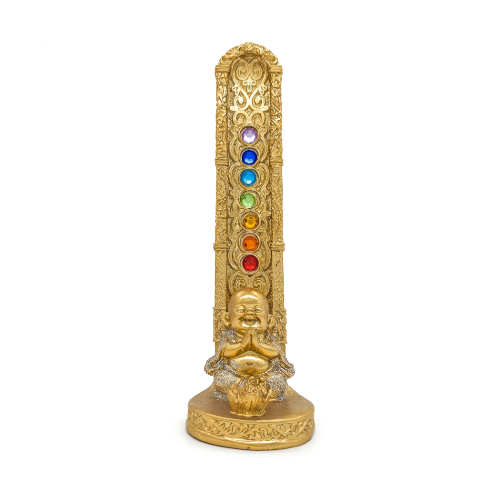 Incensário Porta Incenso Sete (7) Chakras Buda