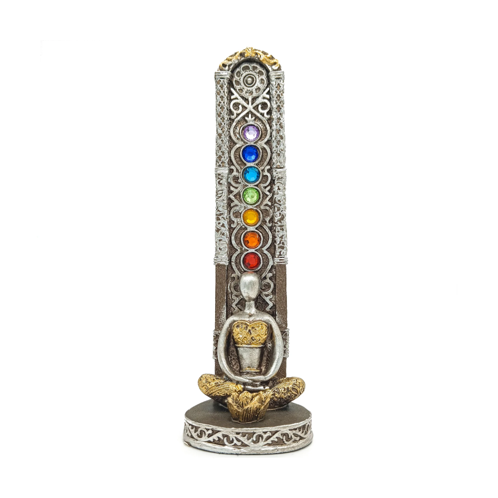 Incensário Porta Incenso Sete (7) Chakras Ioga Meditação