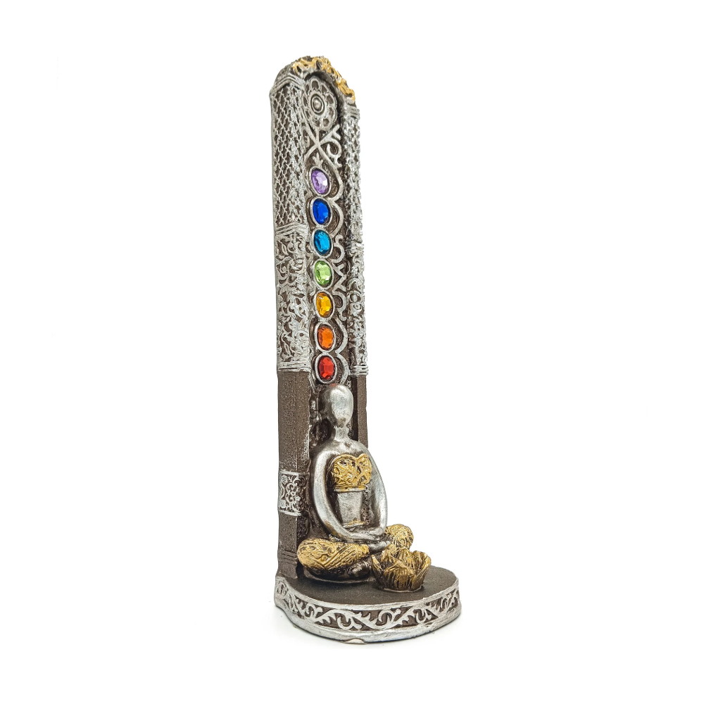 Incensário Porta Incenso Sete (7) Chakras Ioga Meditação - Imagem 2