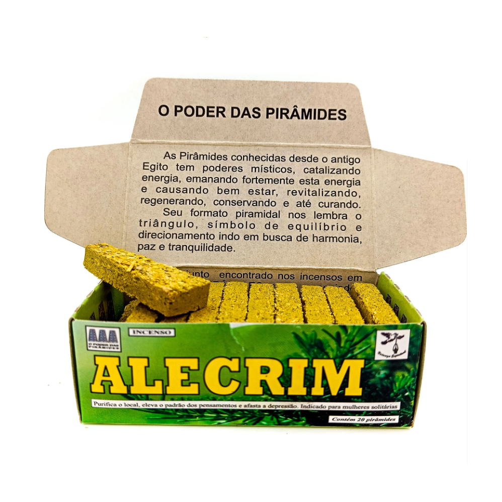 Incenso Defumador Tablete Cx C/ 20Un Alecrim - Imagem 2