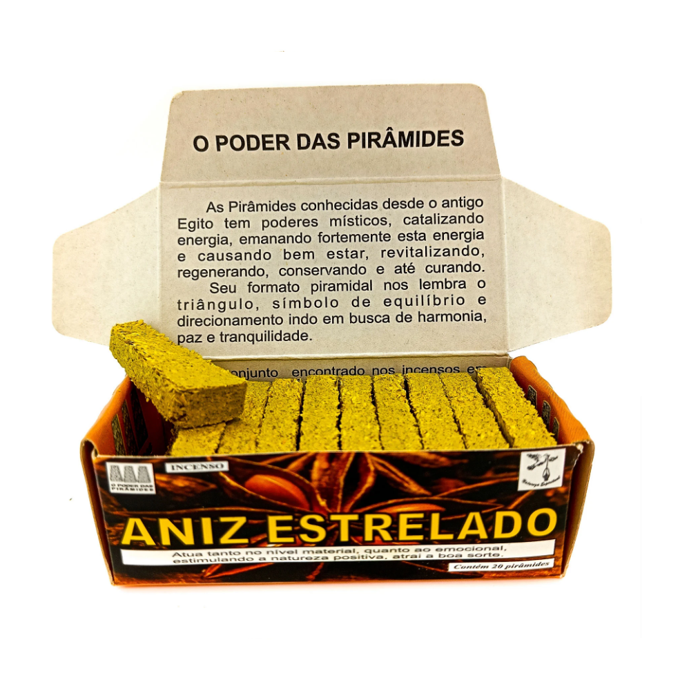 Incenso Defumador Tablete Cx C/ 20Un Anis Estrelado - Imagem 2