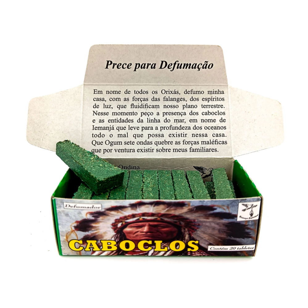 Incenso Defumador Tablete Cx C/ 20Un Caboclo - Imagem 2