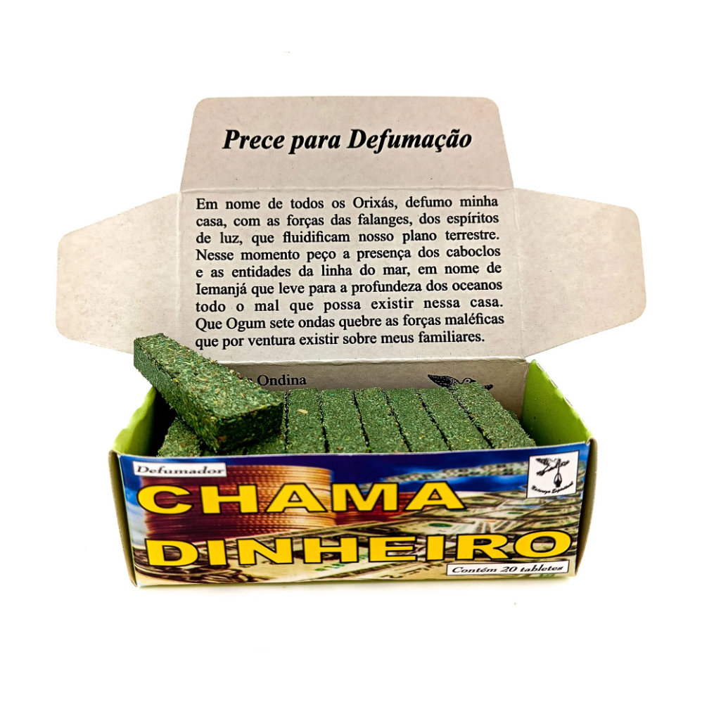 Incenso Defumador Tablete Cx C/ 20Un Chama Dinheiro - Imagem 2