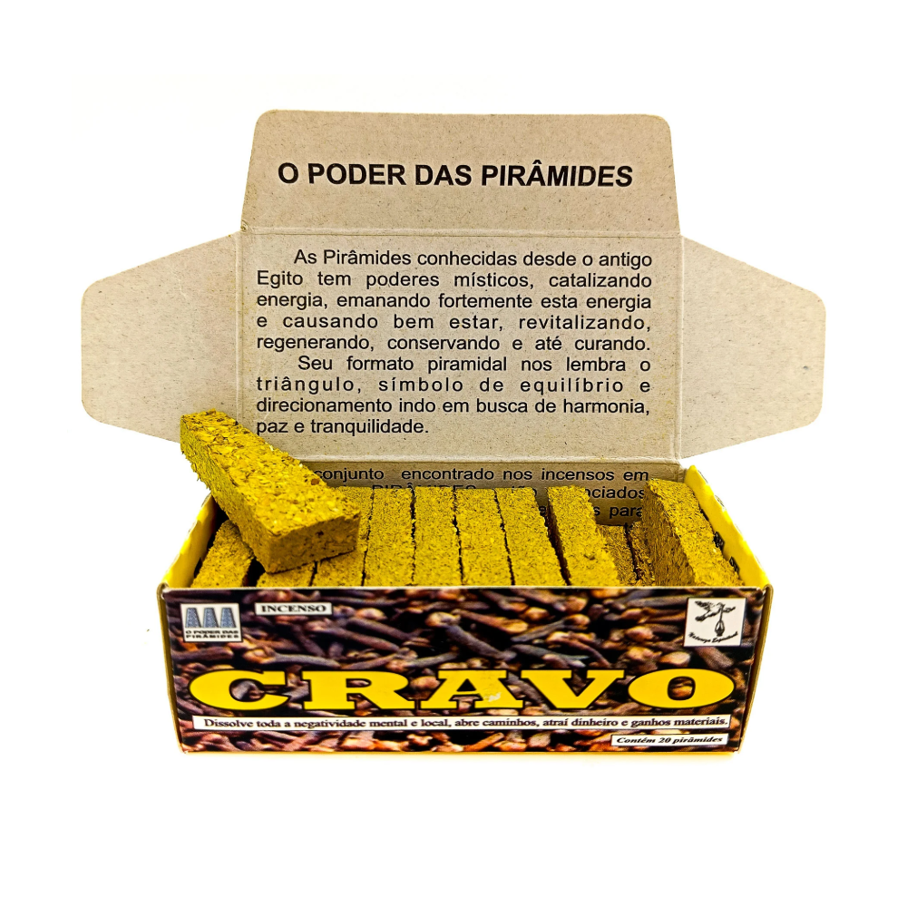 Incenso Defumador Tablete Cx C/ 20Un Cravo - Imagem 2