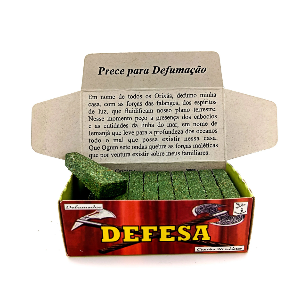 Incenso Defumador Tablete Cx C/ 20Un Defesa - Imagem 2