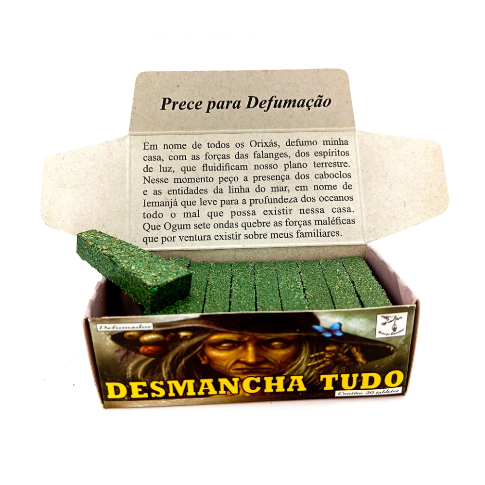 Incenso Defumador Tablete Cx C/ 20Un Desmancha Tudo - Imagem 2