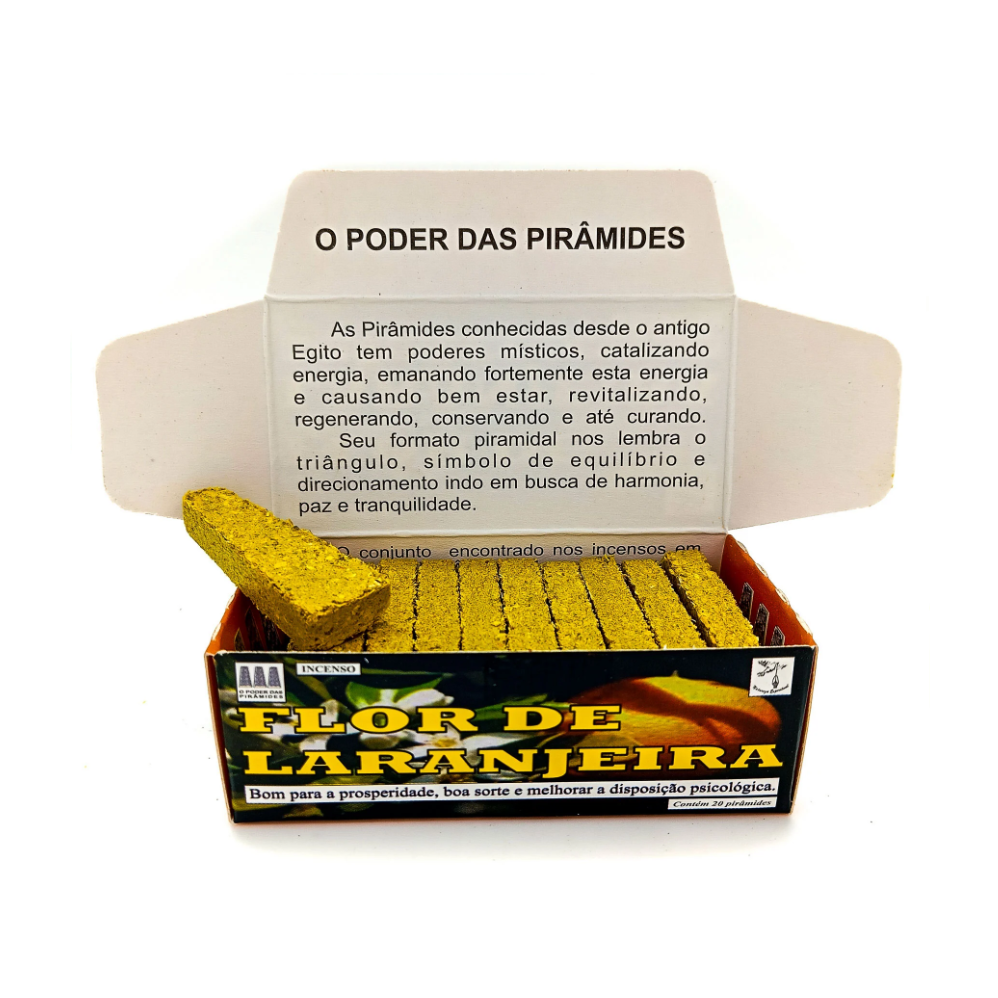 Incenso Defumador Tablete Cx C/ 20Un Flor Laranjeira - Imagem 2