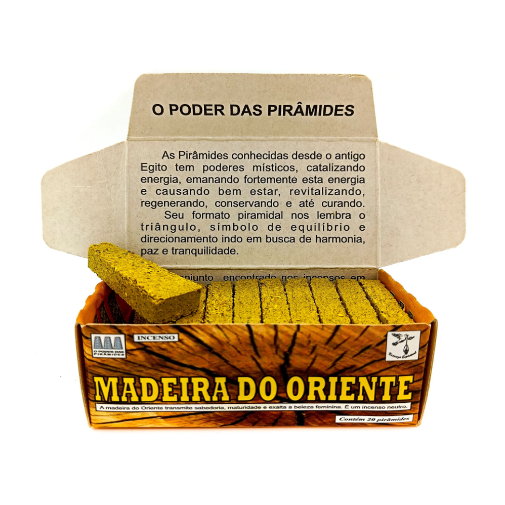 Incenso Defumador Tablete Cx C/ 20Un Madeira Do Oriente - Imagem 2