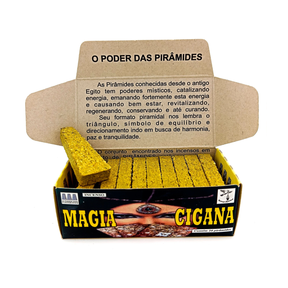 Incenso Defumador Tablete Cx C/ 20Un Magia Cigana - Imagem 2