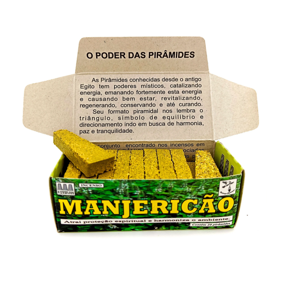 Incenso Defumador Tablete Cx C/ 20Un Manjericão - Imagem 2