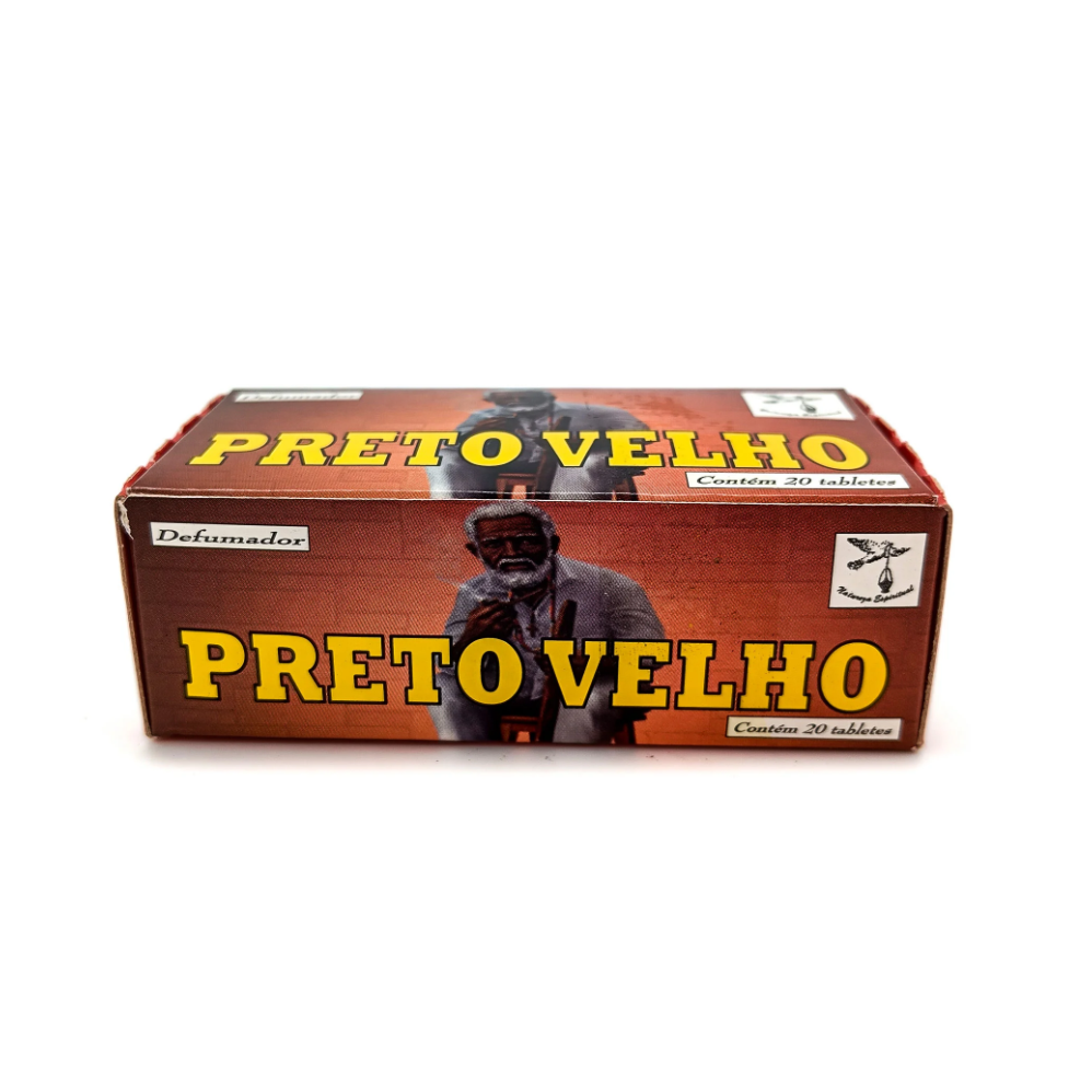 Incenso Defumador Tablete Cx C/ 20Un Preto Velho
