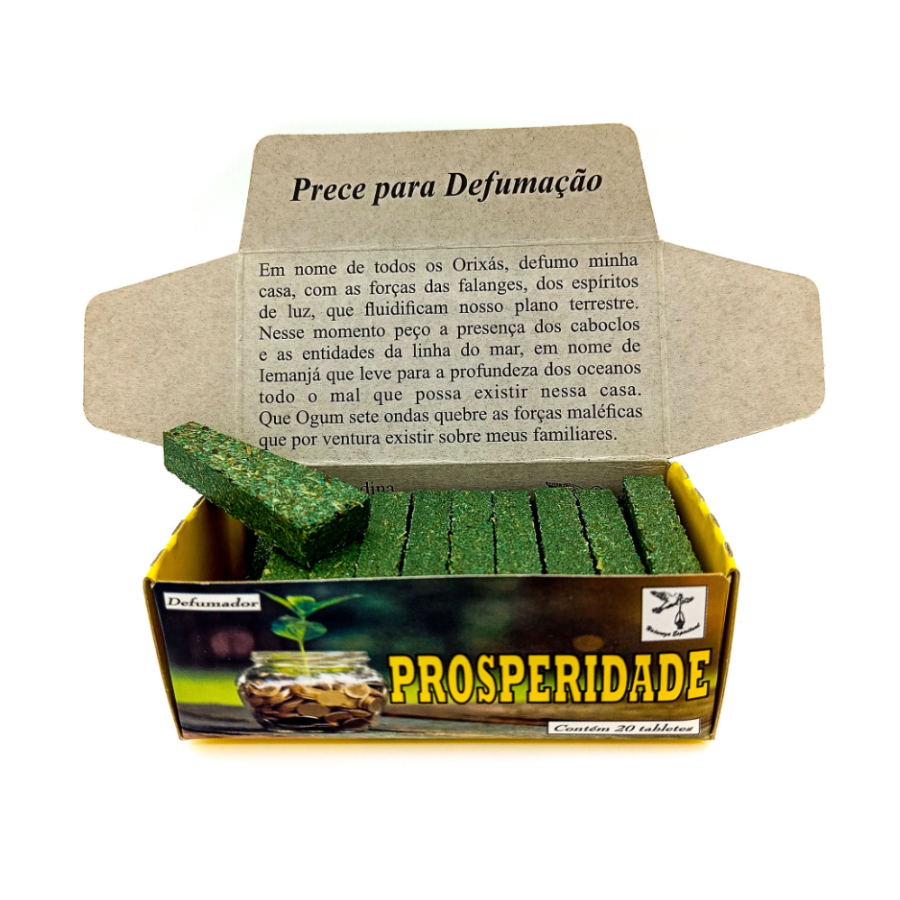 Incenso Defumador Tablete Cx C/ 20Un Prosperidade - Imagem 2