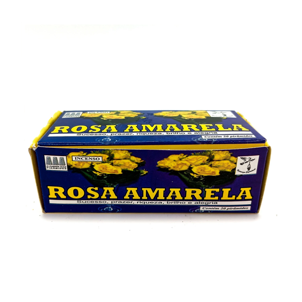 Incenso Defumador Tablete Cx C/ 20Un Rosa Amarela