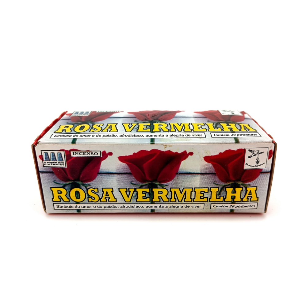Incenso Defumador Tablete Cx C/ 20Un Rosa Vermelha