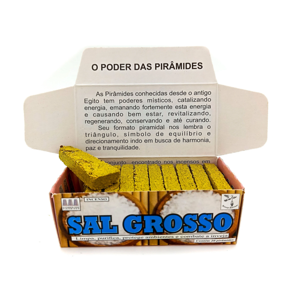 Incenso Defumador Tablete Cx C/ 20Un Sal Grosso - Imagem 2